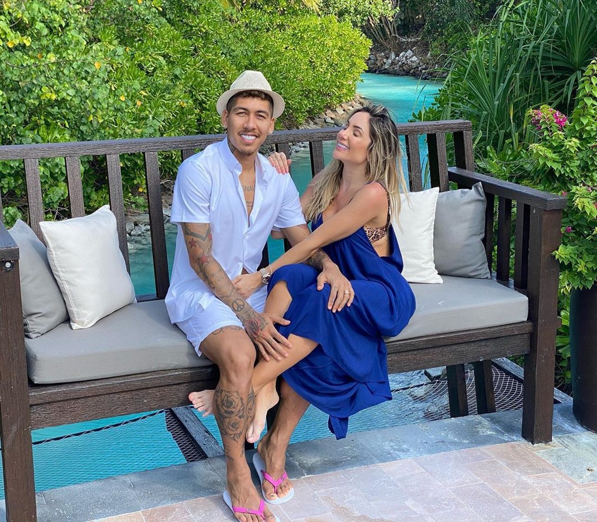 Firmino yang Romantis di Maldives (Instagram/larissa_peereira)