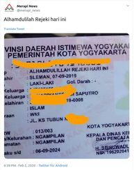 Tangkapan layar Twitter