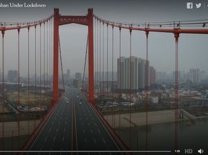 Seperti Kota Hantu, Ini Foto-foto Jalan Raya di Wuhan yang Kini Sepi