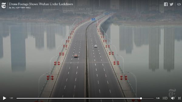 Seperti Kota Hantu, Ini Foto-foto Jalan di Wuhan yang Kini Sepi