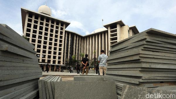 Penampakan Terkini Progres Renovasi Masjid Istiqlal