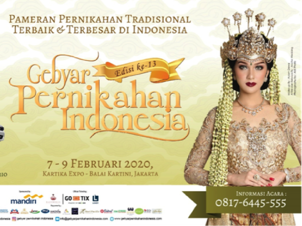 Gebyar Pernikahan Indonesia Ke-13 Bantu Wujudkan Pernikahan Impian Gebyar Pernikahan Indonesia Ke-13 Bantu Wujudkan Pernikahan Impian