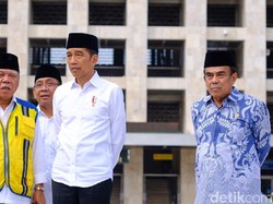 Tinjau Renovasi Masjid Istiqlal, Jokowi Yakin Ramadhan Tahun Ini Rampung
