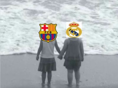 Meme Kocak Barcelona dan Real Madrid Kandas Berbarengan