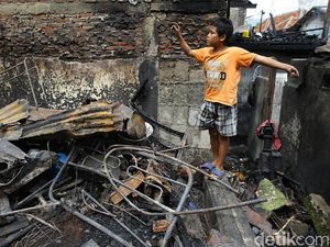 Kebakaran di Taman Sari Diduga Arus Pendek Listrik