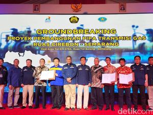 Momen BPH Migas Groundbreaking Pipa Transmisi Gas Cirebon-Semarang