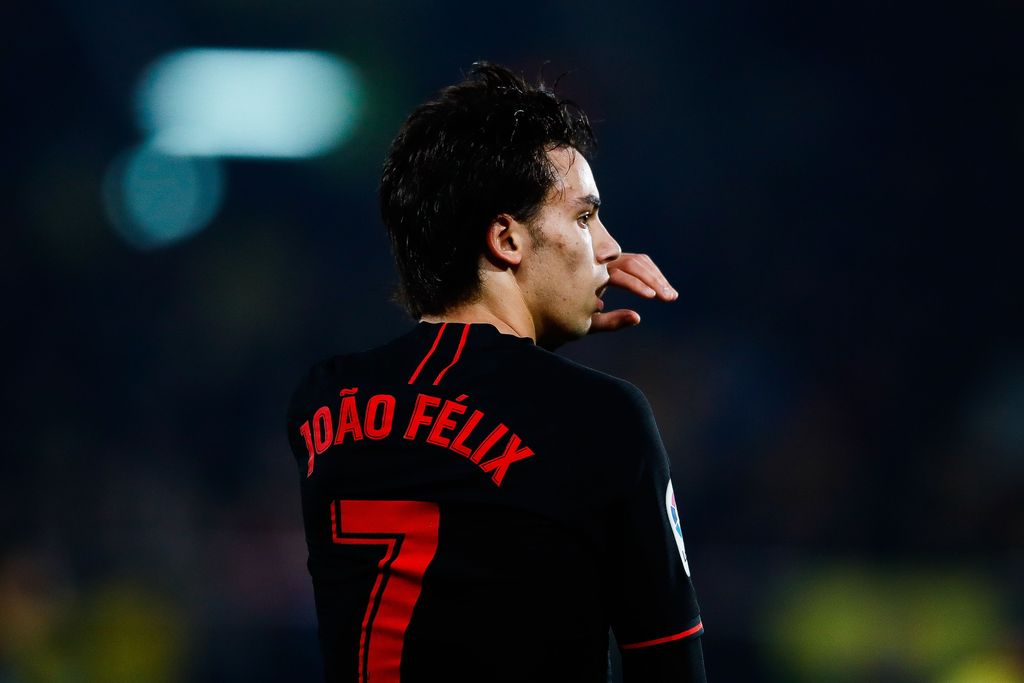 VILLAREAL, SPAIN - DECEMBER 06: Joao Felix of Atletico de Madrid follows the action during the Liga match between Villarreal CF and Club Atletico de Madrid at Estadio de la Ceramica on December 06, 2019 in Villareal, Spain. (Photo by Eric Alonso/Getty Images)