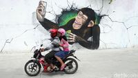 Wow! Penjaringan Punya Mural 3D Macam-macam Satwa