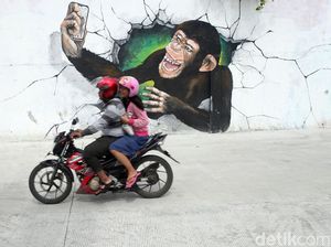 Wow! Penjaringan Punya Mural 3D Macam-macam Satwa