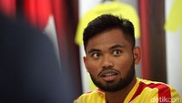 Saddil langsung memberikan keterangan pers terkait keputusannya bergabung dengan Bhayangkara FC