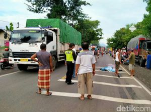Siswi SMP di Situbondo Tewas Tertabrak Truk, Jalur Pantura Sempat Macet