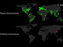 Ilmuwan Bikin Peta Kepanikan Dunia Akibat Virus Corona