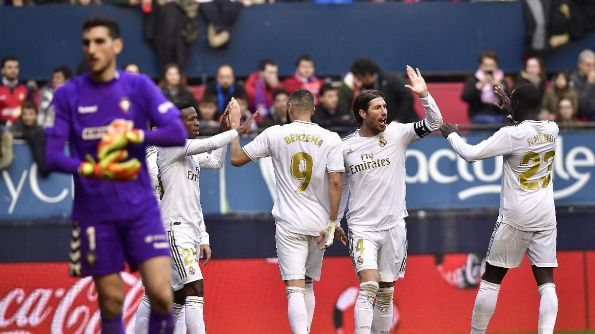 Real Madrid menang 4-1 di kandang Osasuna (Alvaro Barrientos/AP Photo)