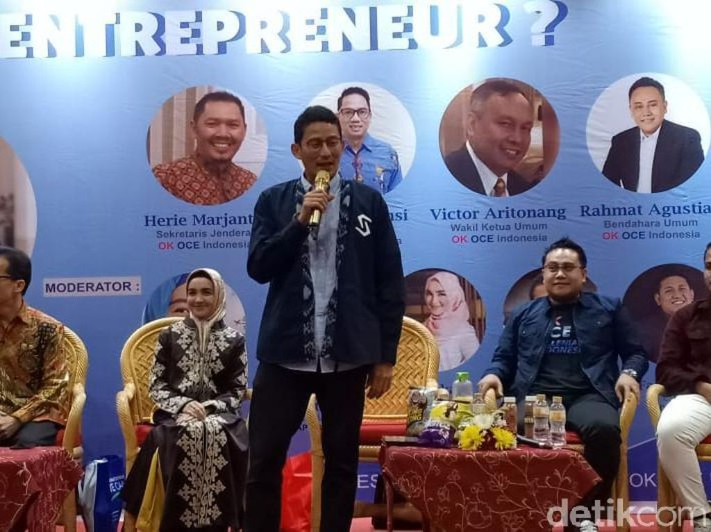 Sandiaga Curhat Kegagalan di Pilpres 2019 ke Kaum MIilenial Sandiaga Curhat Kegagalan di Pilpres 2019 ke Kaum MIilenial