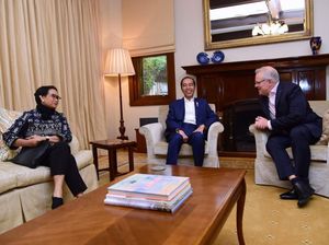 Bertemu PM Morrison, Jokowi Perkuat Kerja Sama Transportasi Udara RI-Australia
