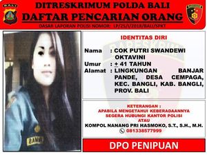 Janda di Bali Jadi Buronan Polisi