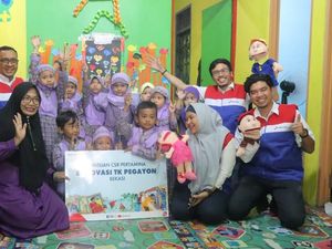 Siswa TK Pegayon Kembali Belajar Normal Usai Atap Sekolah Ambruk