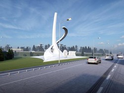 Tentang Tugu di Tol Madiun yang Viral Dikaitkan dengan Palu Arit PKI