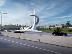 Ini Penampakan Tugu di Tol Madiun yang Disebut Mirip Palu Arit