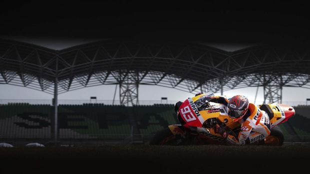 Repsol Honda Team's Spanish rider Marc Marquez takes a corner during the last day of the pre-season MotoGP winter test at the Sepang International Circuit in Sepang on February 9, 2020. (Photo by Mohd RASFAN / AFP)