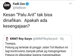 Kicauan Fadli Zon soal Tugu Palu Arit PKI di Madiun