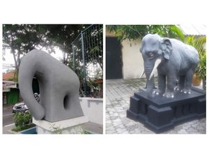 Polemik Rp 1 Miliar di Balik Viralnya Patung Gajah Mungkur Lucu di Gresik Polemik Rp 1 Miliar di Balik Viralnya Patung Gajah Mungkur Lucu di Gresik