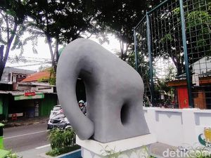 Begini Wujud Patung Gajah Mungkur yang Telan Dana Rp 1 M