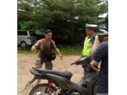 Disetop karena Diduga Mabuk, Pria Ini Halu Motornya Belok Sendiri