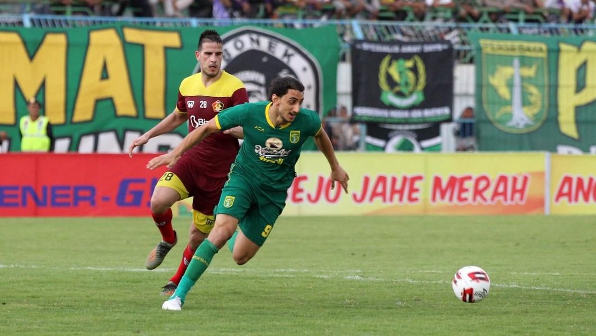 Mahmoud Eid sudah memutuskan hengkang dari Persebaya Surabaya. (Foto: detikcom/Deny Prastyo Utomo)
