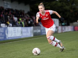 Vivianne Miedema merupakan ujung tombak Arsenal Women FC dengan nomor punggung 11. Dia mengawali karir di klub SC Heerenveen tahun 2011 (Getty Images)