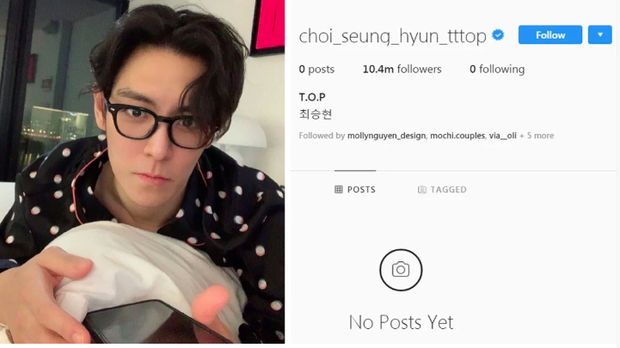 Instagram T.O.P Big Bang