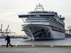 Duh! Sudah 218 Orang Positif Corona di Kapal Pesiar yang Dikarantina Jepang