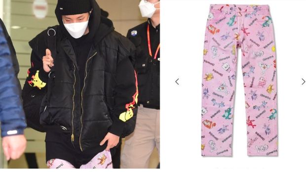 J-Hope BTS kenakan celana piyama seharga Rp12 juta