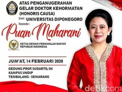 Besok Puan Bergelar DR (HC) dari Undip, Dianggap Mumpuni di Bidang Ini