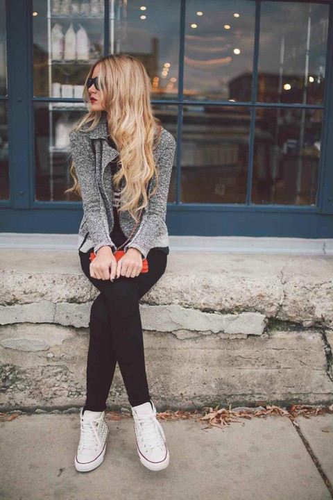 Style sepatu converse deals