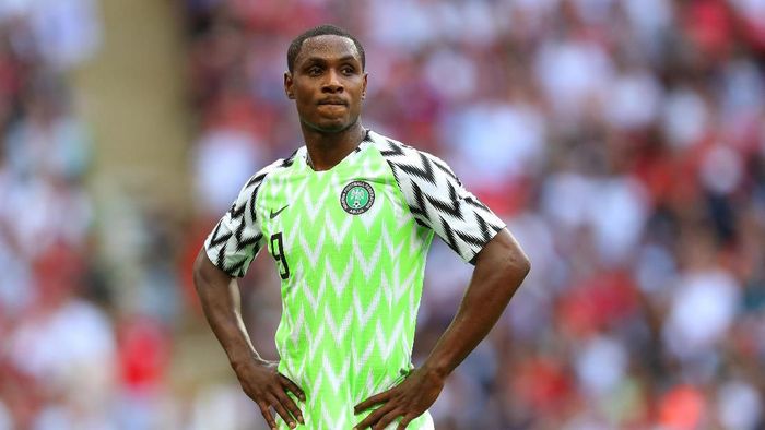 LONDON, ENGLAND - JUNE 02: Odion Ighalo of Nigeria during the International Friendly match between England and Nigeria at Wembley Stadium on June 2, 2018 in London, England. (Photo by Catherine Ivill/Getty Images)