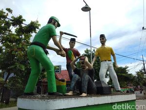 Ikon Patung Massa di Gowa Bakal Dibongkar, Warga Bicara Nilai Histori Ikon Patung Massa di Gowa Bakal Dibongkar, Warga Bicara Nilai Histori