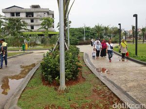 Pengunjung Membeludak, Alun-alun Kota Depok Tutup Sementara Hari Ini