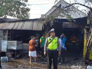 Bensin Tumpah Ludeskan Rumah dan Warung Nasi di Surabaya