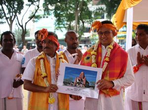 Anies Pimpin Peletakan Batu Pertama Rumah Ibadah Hindu Tamil di Kalideres