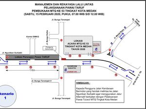 MTQ Medan Dimulai Besok, Polisi Berlakukan Rekayasa Lalu Lintas