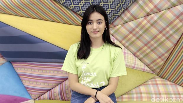Mawar De Jongh saat berkunjung ke kantor detikcom.
