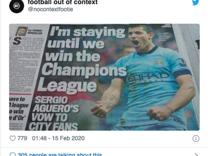 Sanksi Manchester City oleh UEFA memunculkan ragam meme