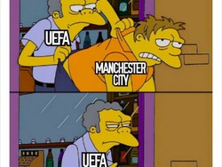 City dilempar UEFA dari kompetisi antarklub Eropa. (Foto: internet/Twitter)