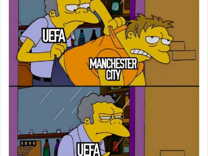 Sanksi Manchester City oleh UEFA memunculkan ragam meme