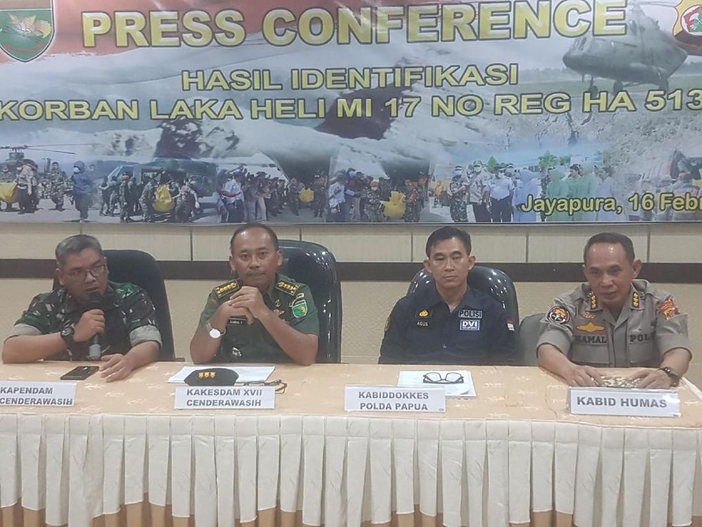 12 Korban Jatuhnya Heli MI-17 di Papua Berhasil Diidentifikasi 12 Korban Jatuhnya Heli MI-17 di Papua Berhasil Diidentifikasi