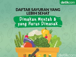 Daftar Sayuran yang Lebih Sehat Kalau Mentah dan yang Harus Dimasak