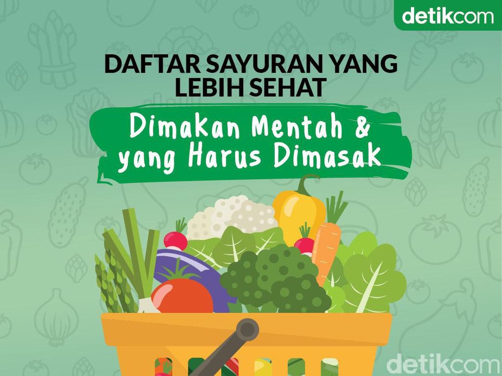 Daftar Sayuran yang Lebih Sehat Kalau Mentah dan yang Harus Dimasak Daftar Sayuran yang Lebih Sehat Kalau Mentah dan yang Harus Dimasak