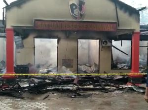 3 Gedung di Polres Ogan Ilir Terbakar, Polisi Pastikan Tahanan Aman