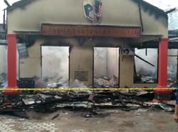 3 Gedung di Polres Ogan Ilir Terbakar, Polisi Pastikan Tahanan Aman